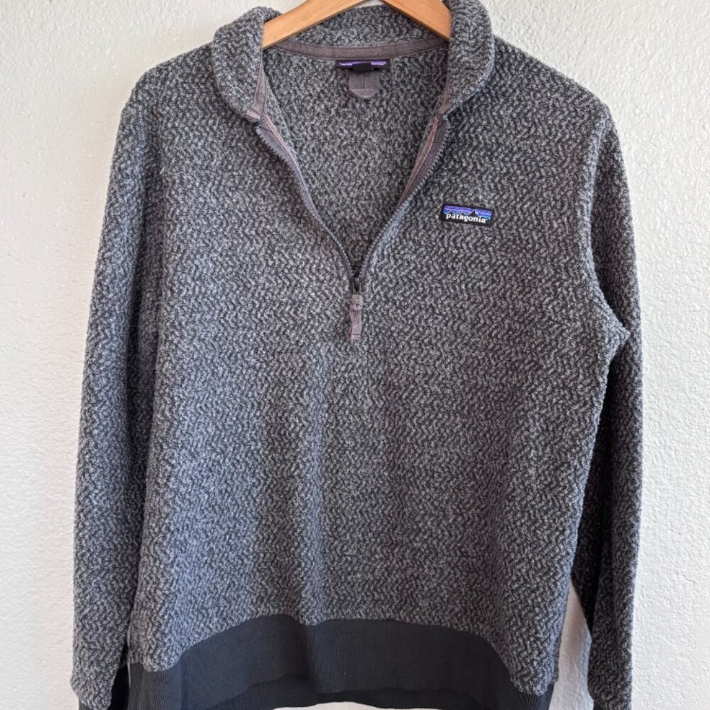 Patagonia Fleece Quarter Zip Pullover | Cozy Outdoor Jumper - Picture 1 of 4